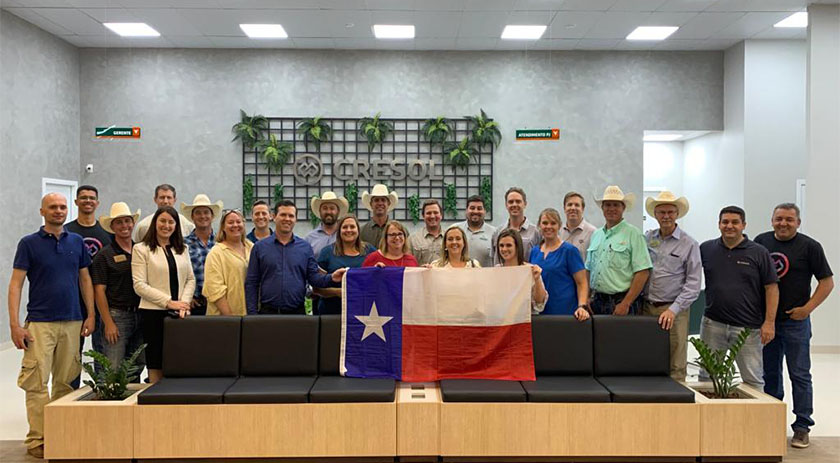 Cresol União recebe visita de líderes agrícolas do Texas