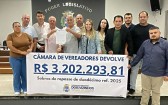 Câmara de Vereadores devolve mais de R$ 3,2 milhões ao Poder Executivo