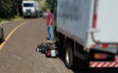Motociclista morre após grave colisão com caminhão em Salto do Lontra