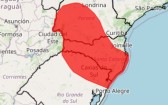 Inmet atualiza alerta vermelho no Sul e coloca 708 municípios em risco de temporais com ventos acima de 100 km/h; frente fria intensifica as instabilidades