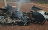 Avião é incendiado após tentativa de interceptação por caça da FAB em Mato Grosso