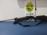 Homem é preso com arma ilegal após maltratar animais e agredir filha e companheira