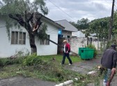 Temporal com vento e granizo causa estragos