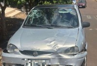 Acidente entre carro e moto é registrado no bairro Pinheirão