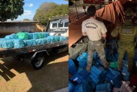 Carga de quase 1,5 tonelada de maconha é apreendida em carreta na BR-487