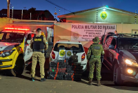 Veículo com 163 kg de maconha é apreendido após perseguição na PR-082