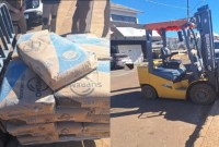 Polícia Militar apreende carga de cimento em ocorrência de descaminho