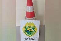 Homem é preso após furtar cone de sinalização