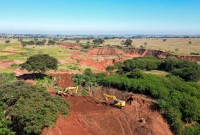 Itaipu acompanha avanço das obras para contenção de voçoroca em Loanda