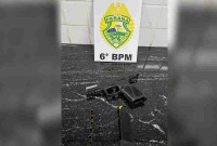 Suspeito é preso após efetuar disparos de arma de fogo