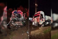 Colisão entre van e caminhão termina com duas mortes e um ferido grave no PR