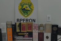 BPFRON apreende perfumes e medicamentos contrabandeados durante operação