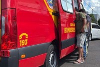 Colisão entre duas motos mobiliza SAMU e bombeiros