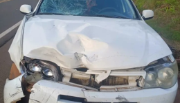 Motociclista fica gravemente ferido em acidente na PR-475