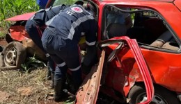 Homem fica ferido após acidente na PR-281 entre Santa Izabel do Oeste e Salto do Lontra