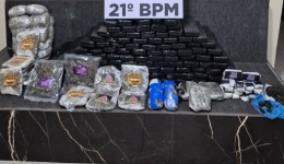 ROTAM apreende mais de 108 quilos de drogas e prende dois homens em Francisco Beltrão