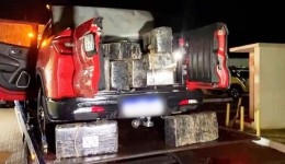 Veículo clonado com 300 kg de drogas é interceptado na BR-163, no Oeste do Paraná