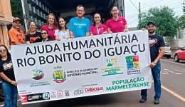 Prefeitura de Marmeleiro recolhe doações, e um caminhão foi para Rio Bonito do Iguaçu