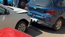 Colisão em sequência envolve três veículos em Francisco Beltrão