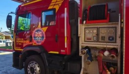 Homem fica ferido após queda e é socorrido pelo Corpo de Bombeiros