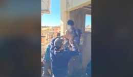 Pintor leva choque de 13 mil volts e é resgatado de helicóptero