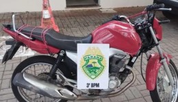 Motocicleta com diversas irregularidades é apreendida pela PM