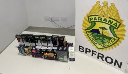 BPFRON e PMSC apreendem 40 cigarros eletrônicos contrabandeados