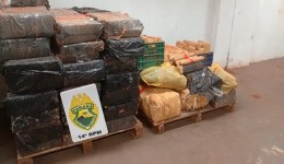 PM apreende mais de 880 quilos de maconha