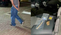 Jovem é preso com drogas em posto de combustíveis