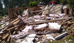 Homem morre ao ser atingido por laje de concreto