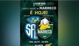 Marreco entra em quadra nesta segunda-feira em jogo decisivo contra o Santo André pela LNF