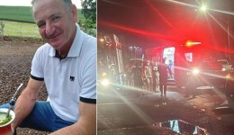 Homem morre após acidente entre camionete e caminhão