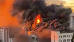 Incêndio de grandes proporções atinge Colégio Marista de Santa Maria