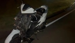 Colisão entre carro e moto deixa uma pessoa ferida na PR-180 em Francisco Beltrão
