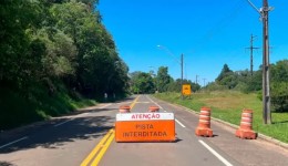 Trecho da PR-483 será interditado temporariamente nesta sexta