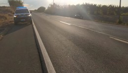 Homem fica ferido após carro capotar na BR-163 em Capanema