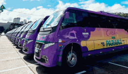 Idosos do município recebem ônibus de Programa Cuida Mais Paraná