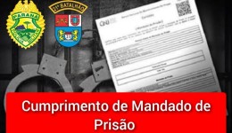 Homem com mandado de prisão por furto é preso durante patrulhamento 