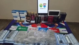 ROTAM apreende mercadorias sem documentação na PR-182