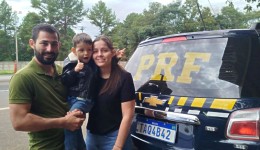 PRF salva criança de 3 anos após engasgamento com bala na BR-277