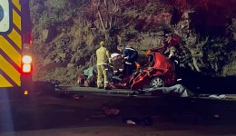 Acidente na PR-483 em Francisco Beltrão deixa um morto e dois feridos