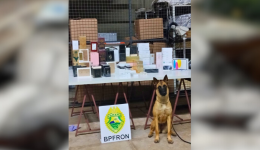 BPFRON apreende eletrônicos e perfumes em ônibus interestadual