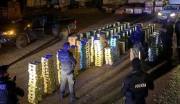 Caminhonete de Coronel Domingos Soares é apreendida com carga de cigarros na Argentina