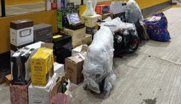 Fiscalização na PR-280 resulta em grande apreensão de mercadorias contrabandeadas