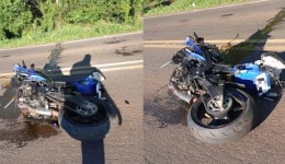 Motociclista fica ferido após sofrer queda na PR-566