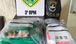 Motorista é preso com mais de 3 kg de drogas na PRC-280
