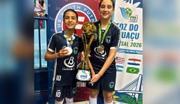 Atletas de Francisco Beltrão conquistam título internacional no futsal feminino Sub-12