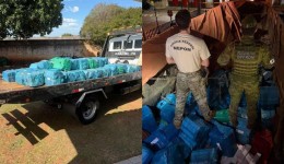 Carga de quase 1,5 tonelada de maconha é apreendida em carreta na BR-487