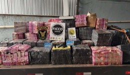 Operação conjunta apreende quase 2 toneladas de maconha e arma de fogo