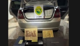 Polícia Militar apreende veículo carregado com 40 caixas de vinho